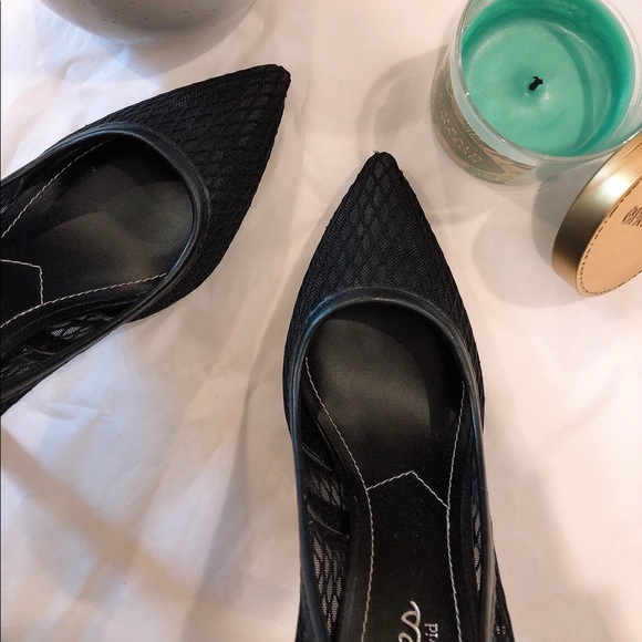 BLACK NETTED PUMPS - Picture 7 of 8